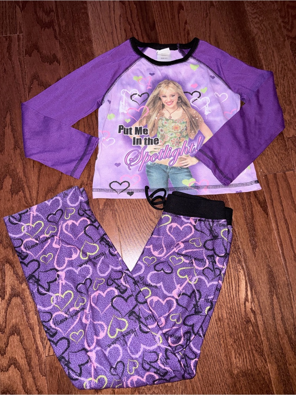 Hannah Montana Purple 'Put Me in the Spotlight' Kids Pajama Set -